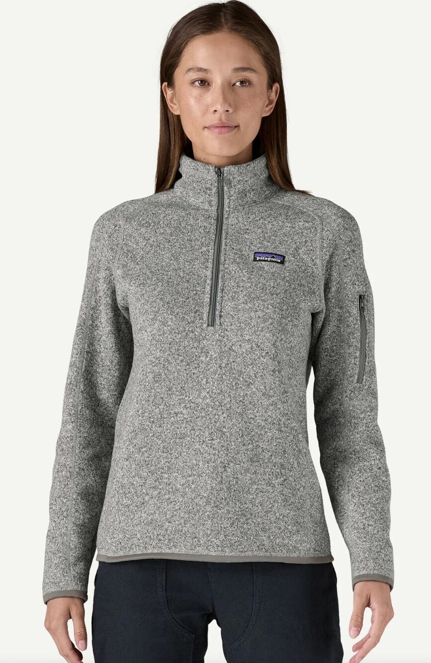 Patagonia Women's Better Sweater® 1/4-Zip Fleece in Color Birch White sz. S